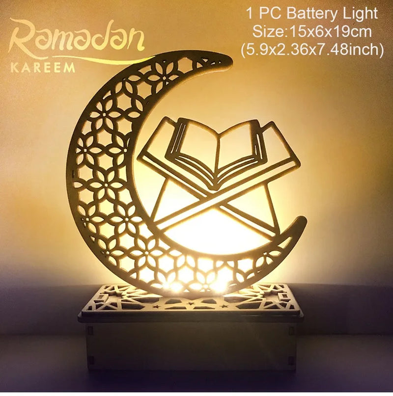 EID Night Light EID Mubarak Ramadan Decoration for Home Islam Muslim Party Decor Eid Al Adha Ramadan and Eid Ramadan Kareem