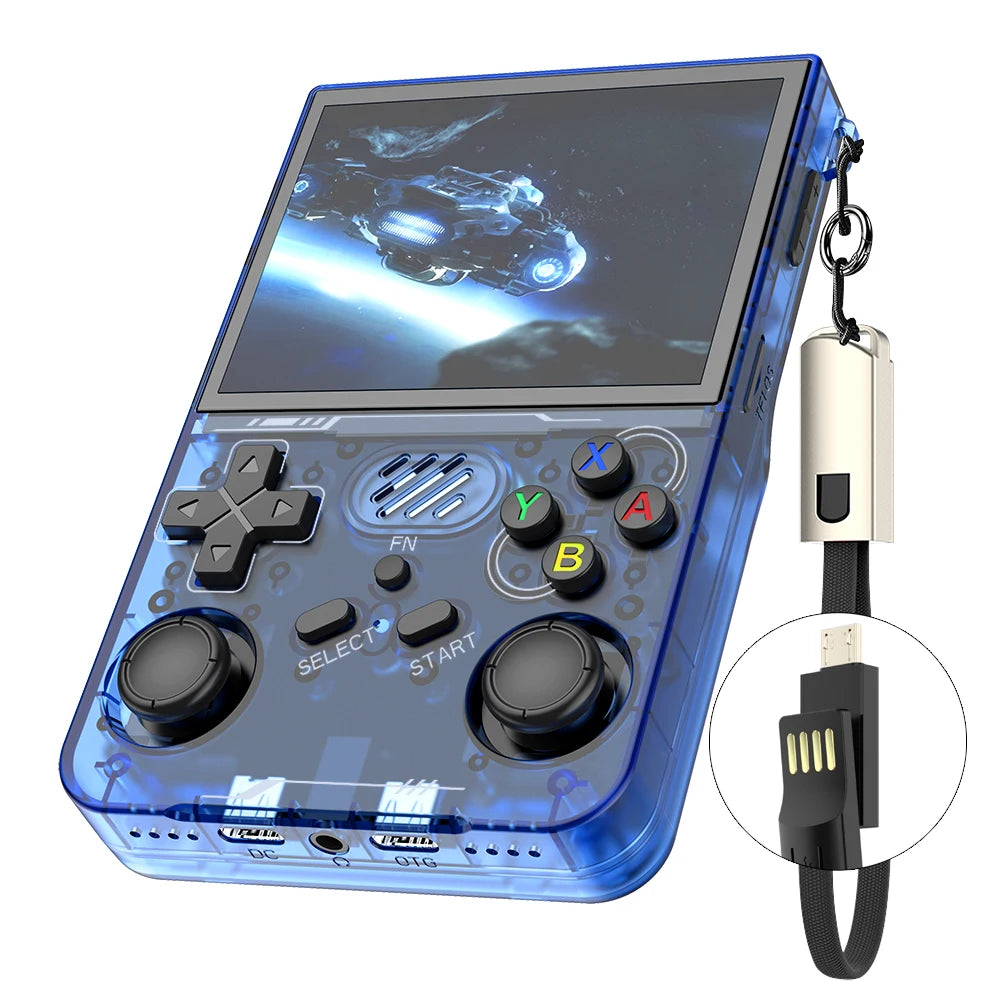R36XX Retro Game Console Mini Pocket Handheld Game Player 3.5'' IPS Portable Game Consola 128GB Linux