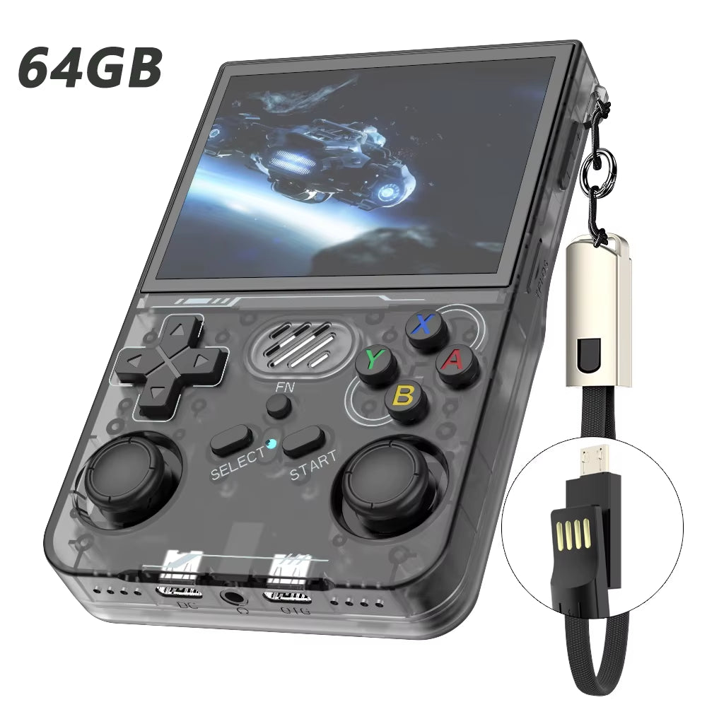 R36XX Retro Game Console Mini Pocket Handheld Game Player 3.5'' IPS Portable Game Consola 128GB Linux