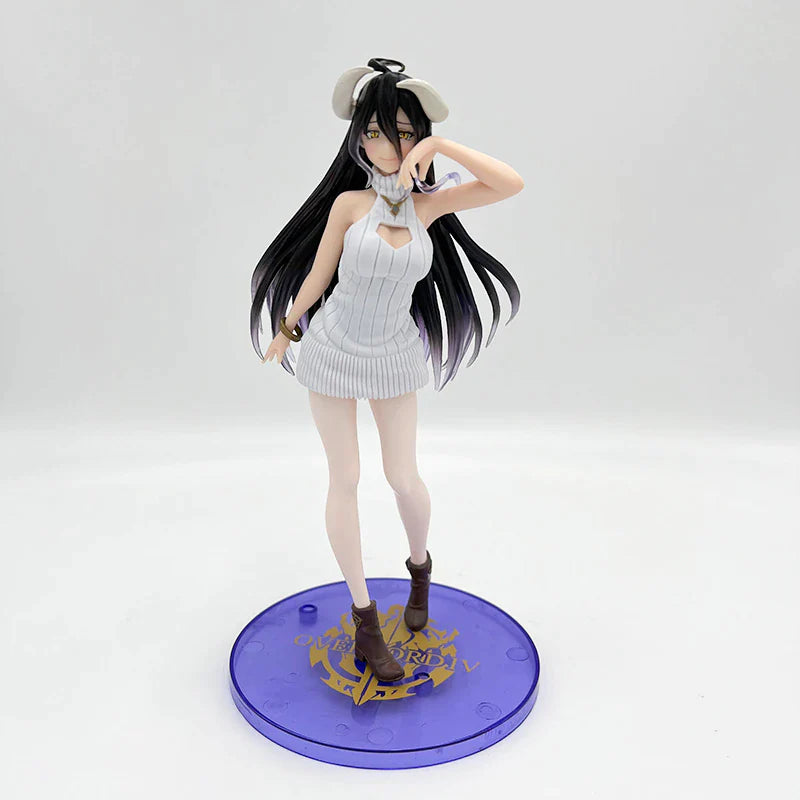 Figura de anime Overlord Albedo So-Bin de 21 cm, figura de acción de Overlord III Albedo, figura de Albedo, figura de Ainz Ooal Gown, juguetes