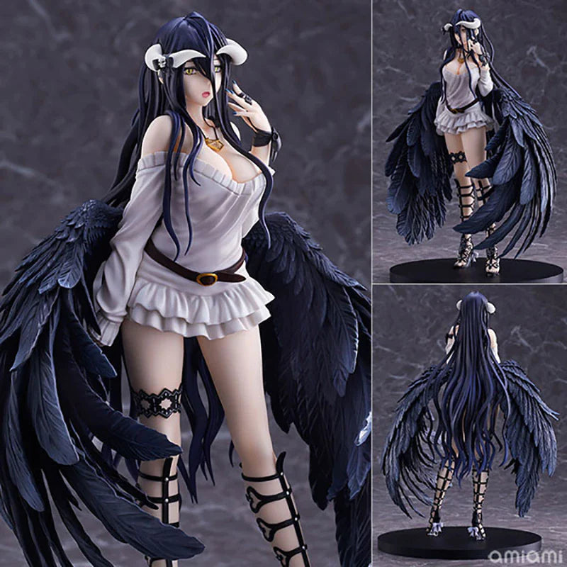 Figura de anime Overlord Albedo So-Bin de 21 cm, figura de acción de Overlord III Albedo, figura de Albedo, figura de Ainz Ooal Gown, juguetes