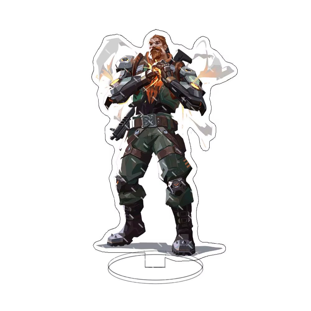 Game Valorant Figures Sage Killjoy Jett Sova Cypher Cosplay Acrylic Stand Model Plate Desk Decor Standing Sign Figure Fans Gifts