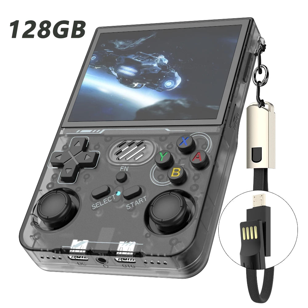 R36XX Retro Game Console Mini Pocket Handheld Game Player 3.5'' IPS Portable Game Consola 128GB Linux