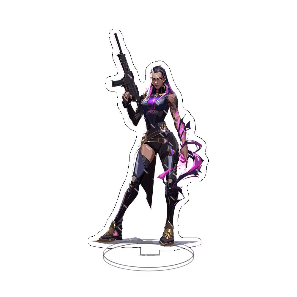 Game Valorant Figures Sage Killjoy Jett Sova Cypher Cosplay Acrylic Stand Model Plate Desk Decor Standing Sign Figure Fans Gifts