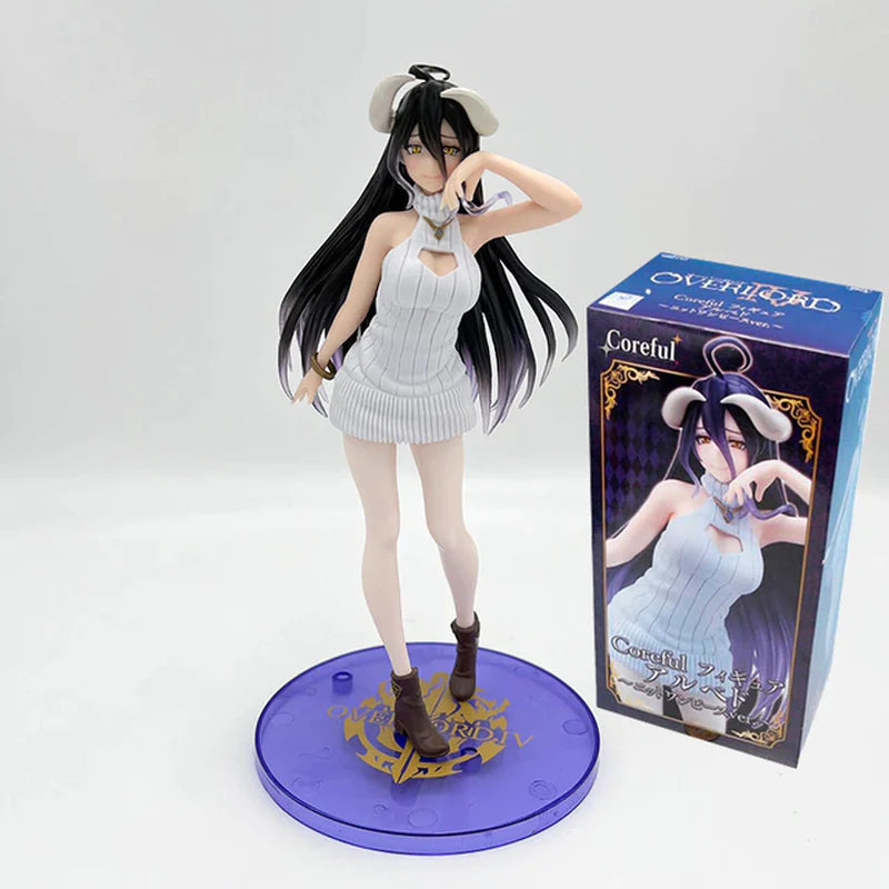 Figura de anime Overlord Albedo So-Bin de 21 cm, figura de acción de Overlord III Albedo, figura de Albedo, figura de Ainz Ooal Gown, juguetes
