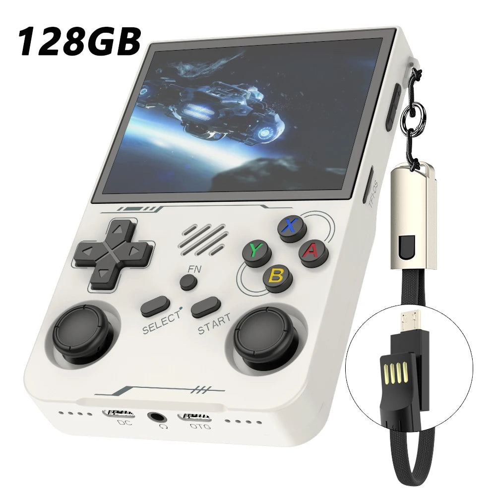 R36XX Retro Game Console Mini Pocket Handheld Game Player 3.5'' IPS Portable Game Consola 128GB Linux