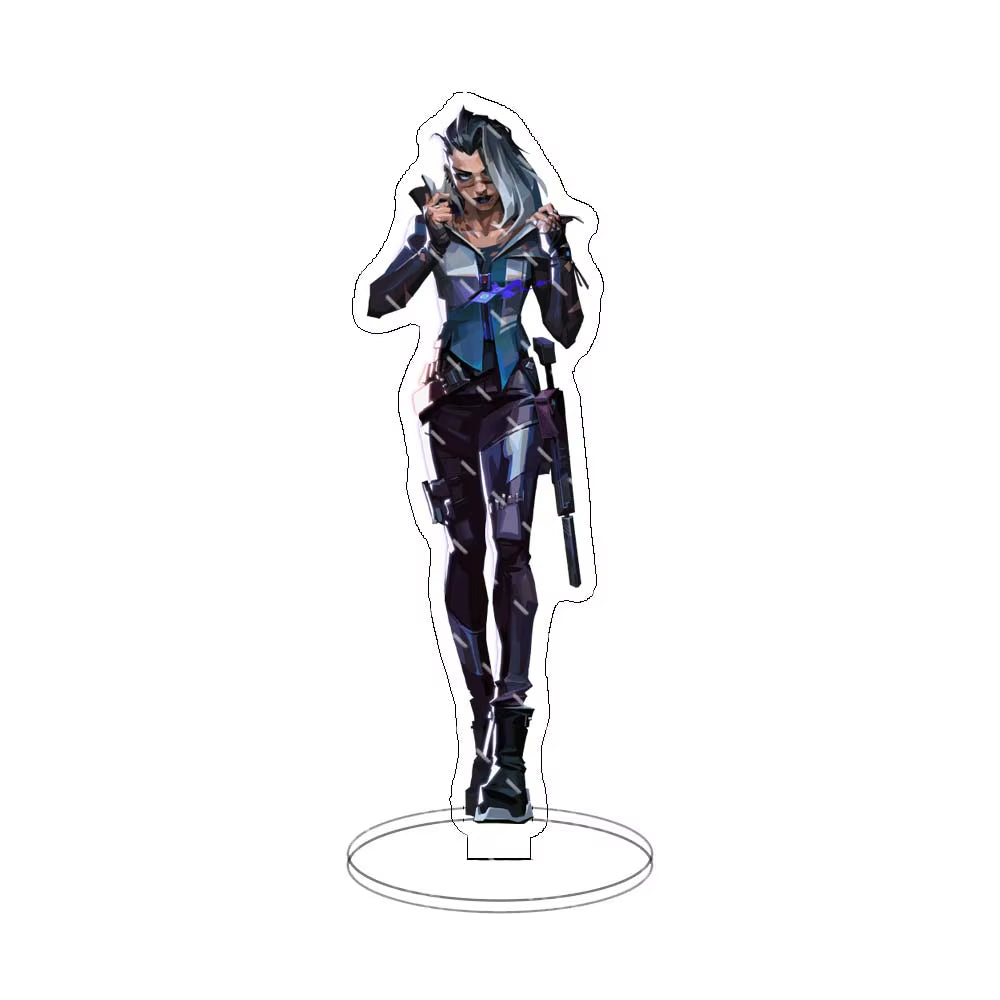 Game Valorant Figures Sage Killjoy Jett Sova Cypher Cosplay Acrylic Stand Model Plate Desk Decor Standing Sign Figure Fans Gifts