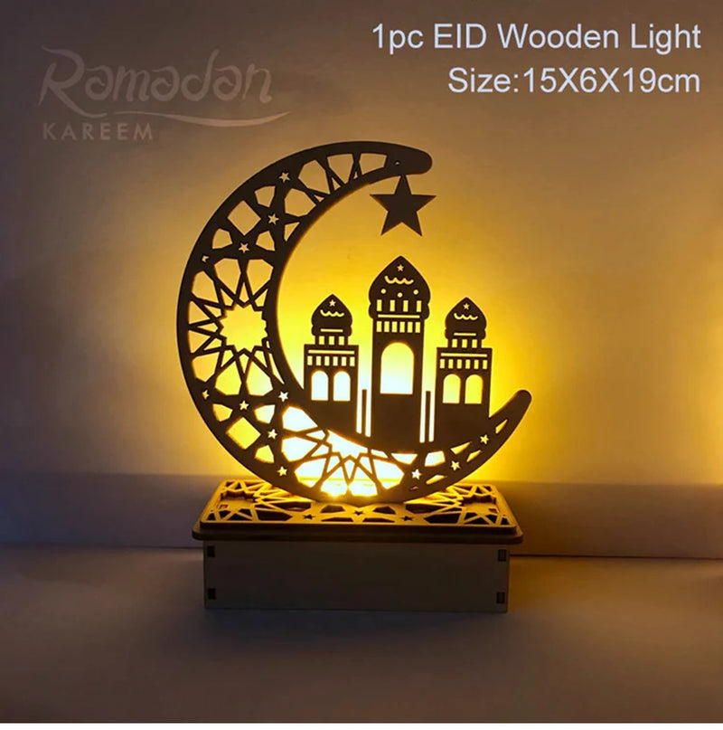 EID Night Light EID Mubarak Ramadan Decoration for Home Islam Muslim Party Decor Eid Al Adha Ramadan and Eid Ramadan Kareem