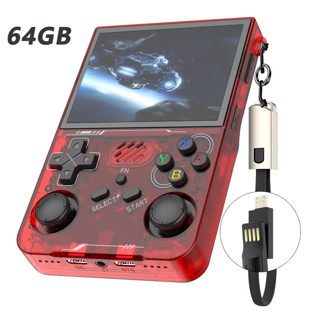 R36XX Retro Game Console Mini Pocket Handheld Game Player 3.5'' IPS Portable Game Consola 128GB Linux