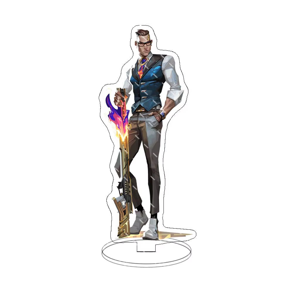 Game Valorant Figures Sage Killjoy Jett Sova Cypher Cosplay Acrylic Stand Model Plate Desk Decor Standing Sign Figure Fans Gifts