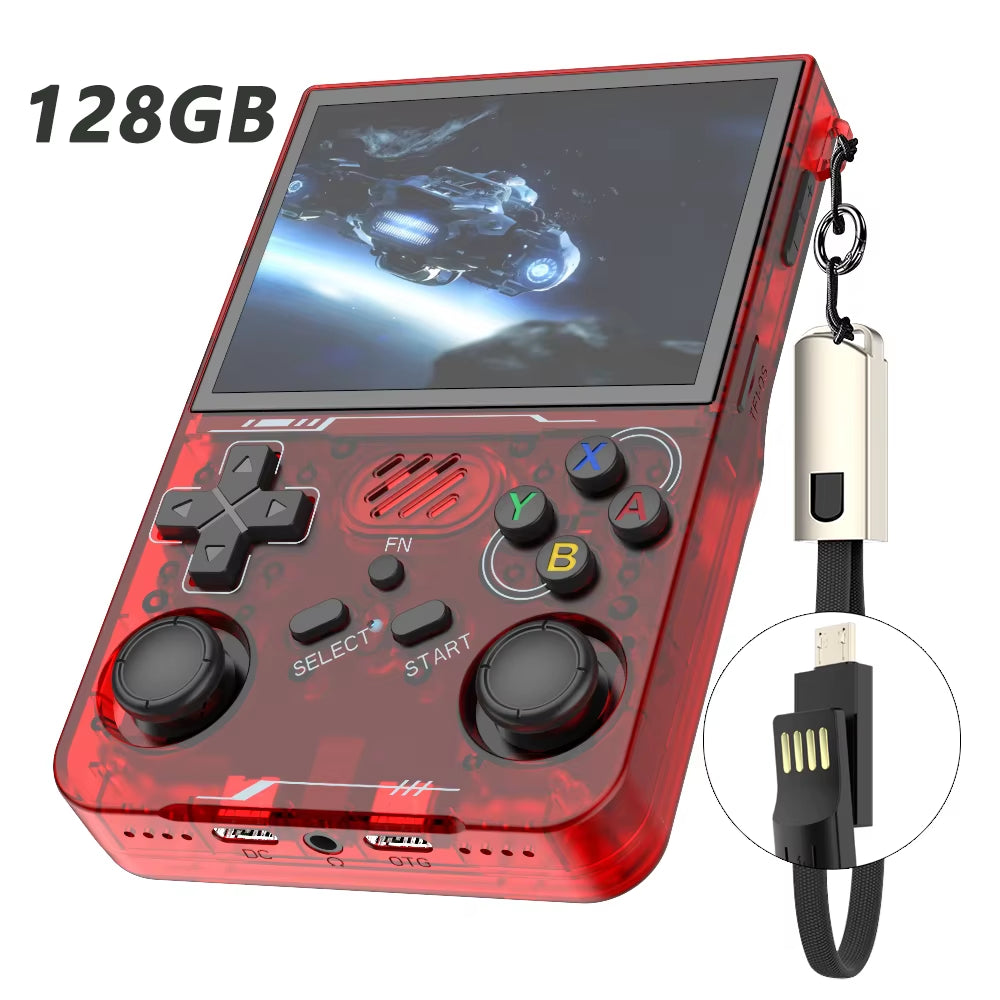 R36XX Retro Game Console Mini Pocket Handheld Game Player 3.5'' IPS Portable Game Consola 128GB Linux