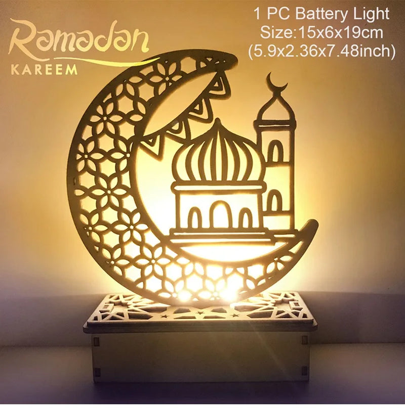 EID Night Light EID Mubarak Ramadan Decoration for Home Islam Muslim Party Decor Eid Al Adha Ramadan and Eid Ramadan Kareem