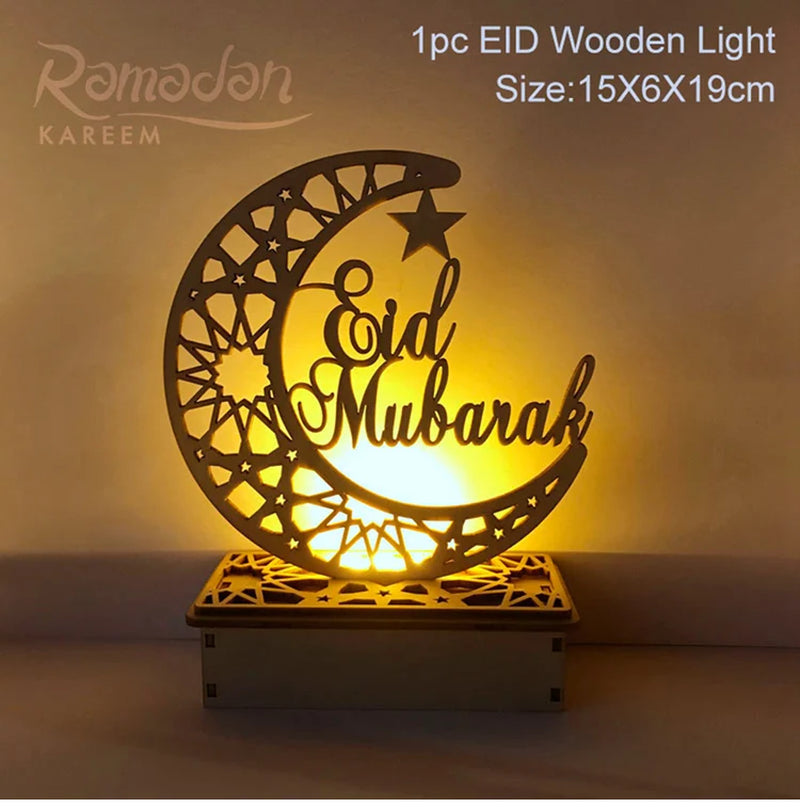 EID Night Light EID Mubarak Ramadan Decoration for Home Islam Muslim Party Decor Eid Al Adha Ramadan and Eid Ramadan Kareem