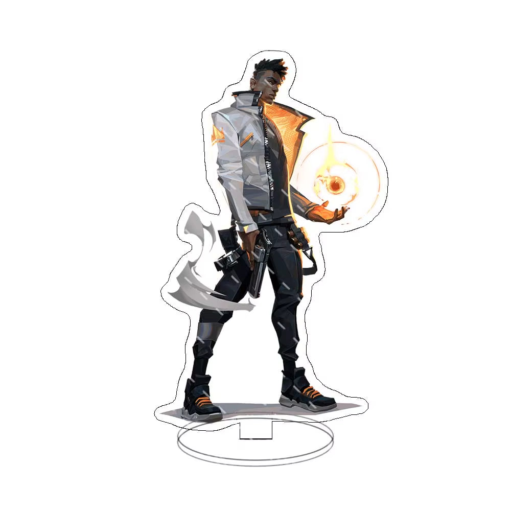 Game Valorant Figures Sage Killjoy Jett Sova Cypher Cosplay Acrylic Stand Model Plate Desk Decor Standing Sign Figure Fans Gifts