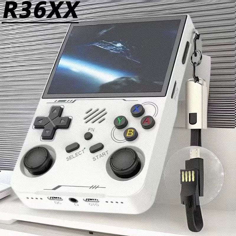 R36XX Retro Game Console Mini Pocket Handheld Game Player 3.5'' IPS Portable Game Consola 128GB Linux