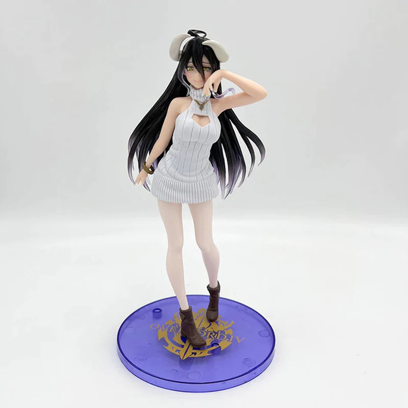 Figura de anime Overlord Albedo So-Bin de 21 cm, figura de acción de Overlord III Albedo, figura de Albedo, figura de Ainz Ooal Gown, juguetes